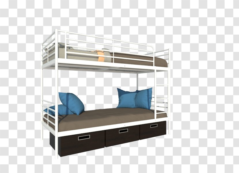 Bed Frame Bunk - Furniture Transparent PNG