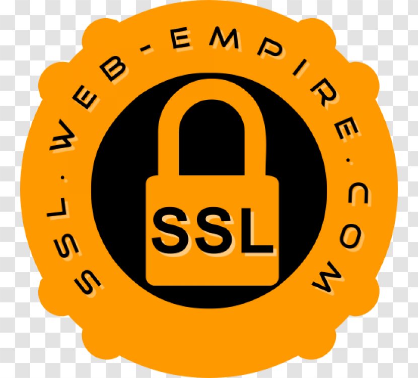 SSL Transport Layer Security Clip Art - Trademark - Yellow Transparent PNG
