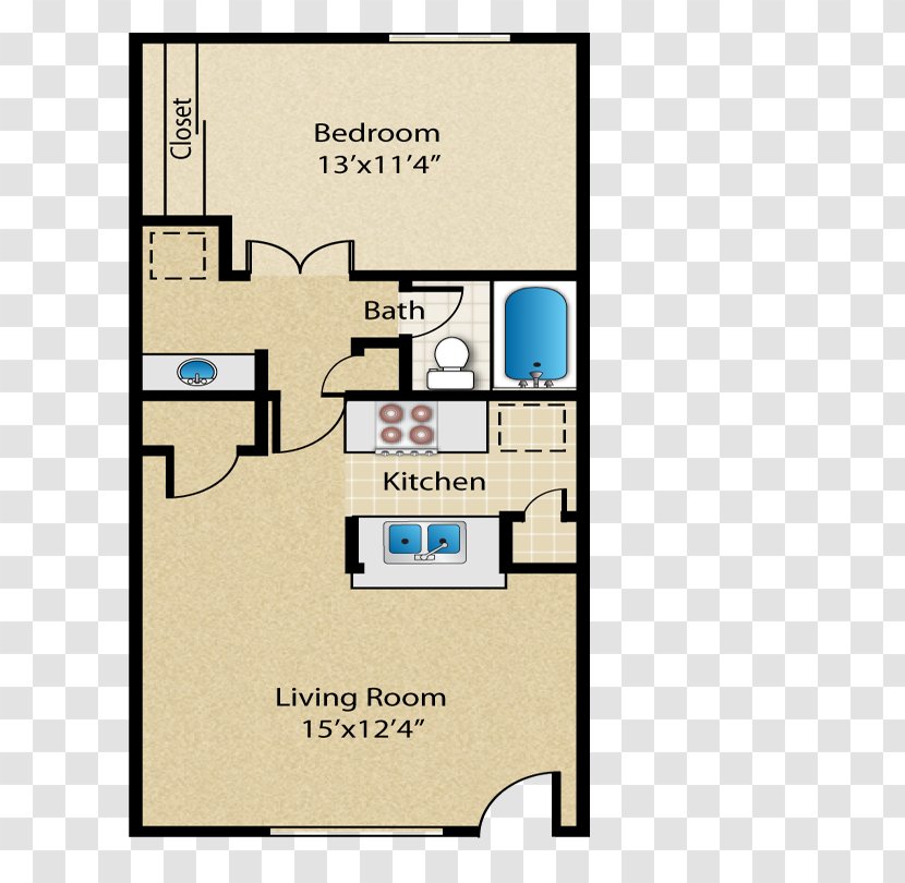 Floor Plan Sanjo Apartment Renting Roommate - Nagaoka - Tree Transparent PNG
