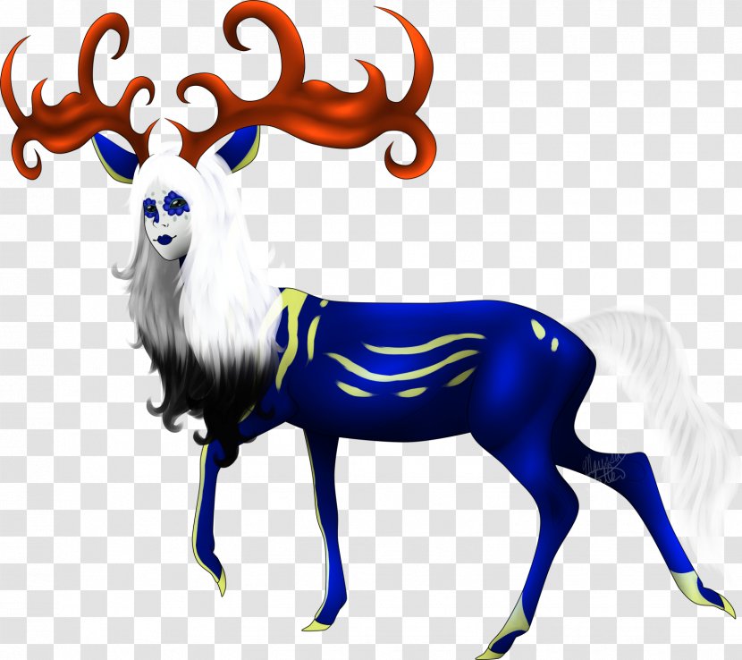 Reindeer Antler Cobalt Blue Clip Art Transparent PNG