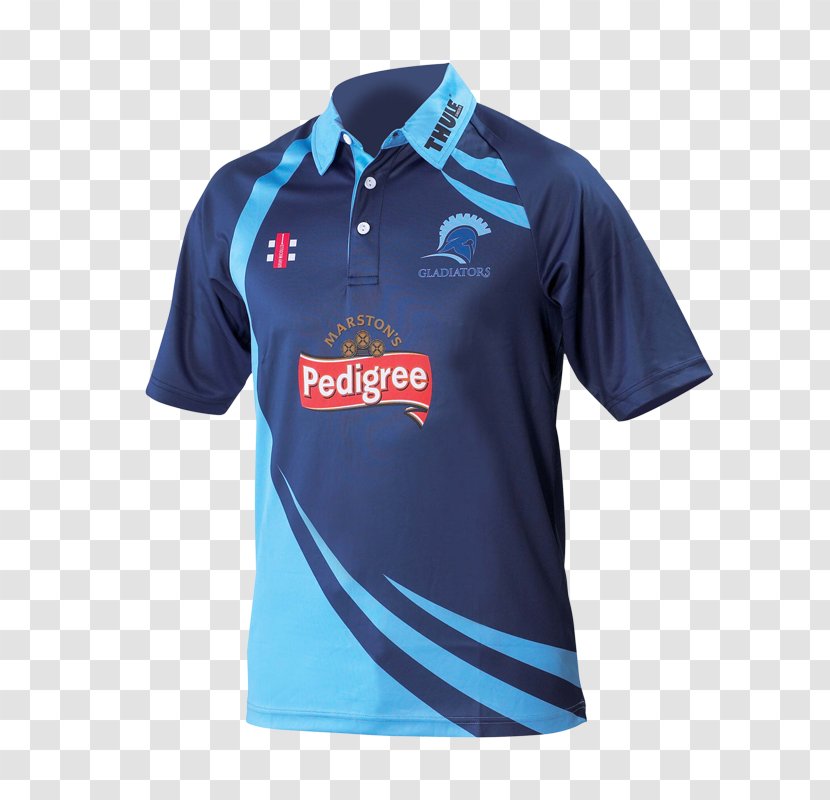 T-shirt Jersey Cricket Whites Polo Shirt - Blue Transparent PNG