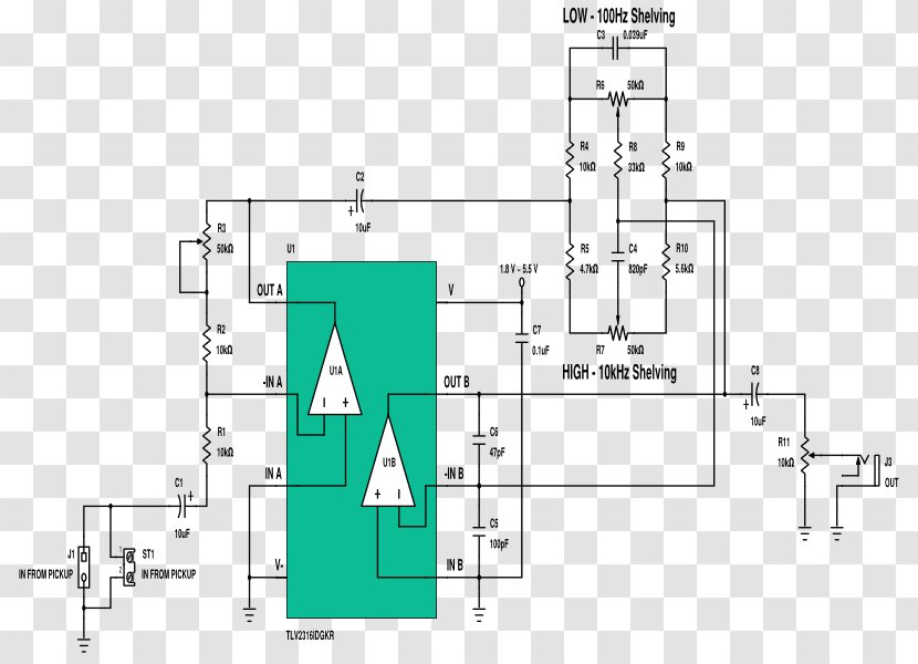 Diagram Guitar Amplifier Schematic Preamplifier Pickup - Flower - Acoustic Transparent PNG