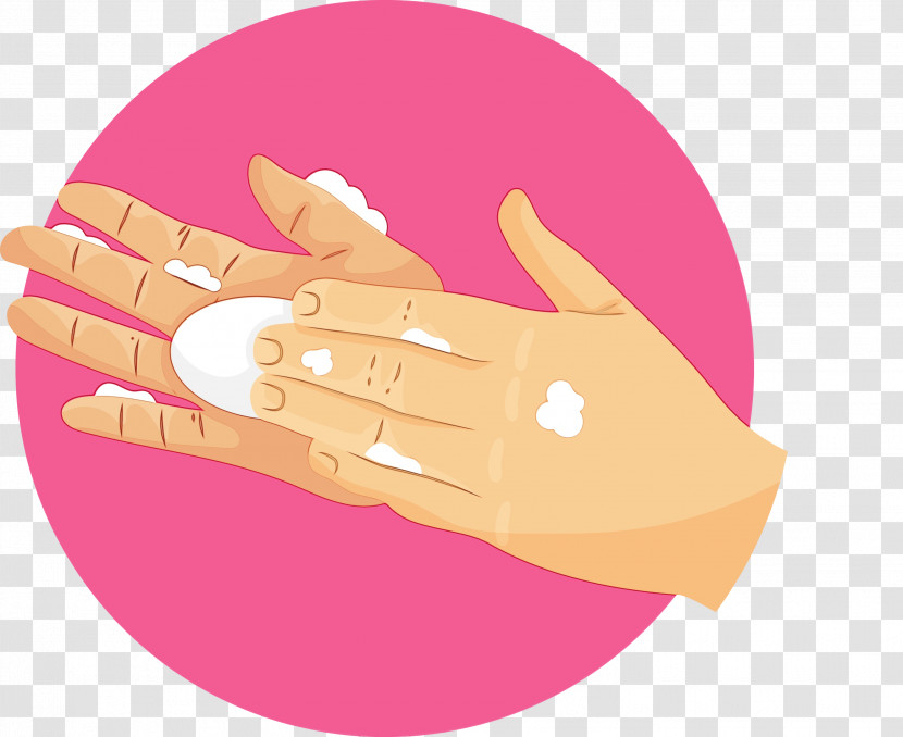 Hand Model Pink M Nail Hand Transparent PNG