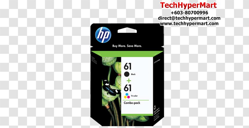 Hewlett-Packard HP 61 Ink Cartridge Printer - Multimedia - Double Hp 564 Black Transparent PNG