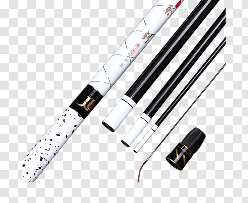Fishing Rod Black And White Angling - Rods Transparent PNG