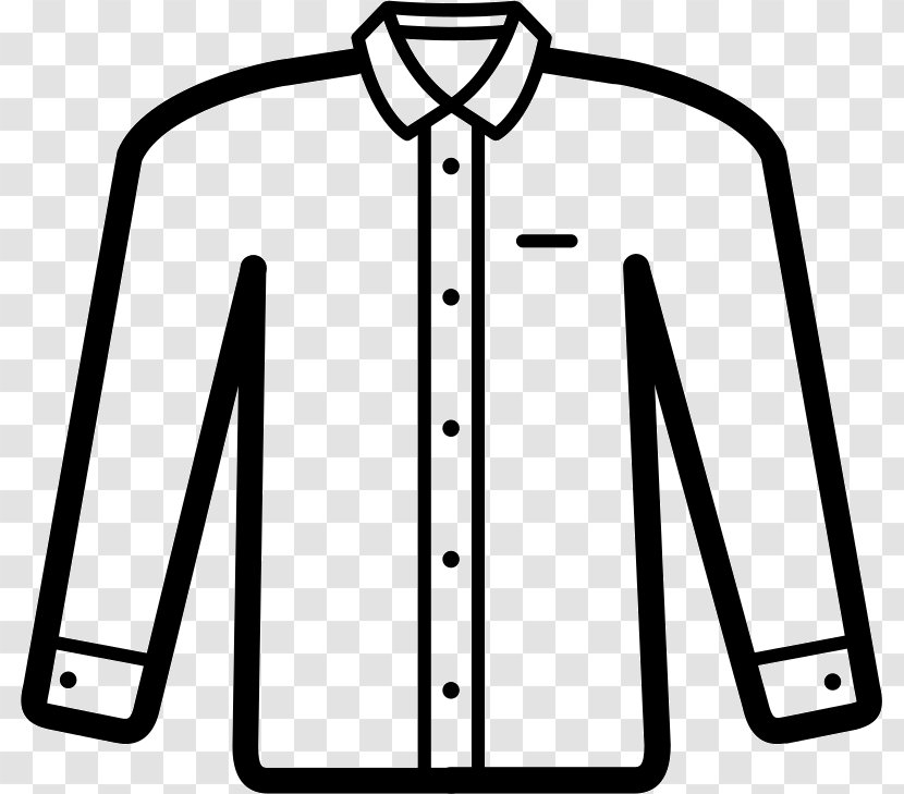 T-shirt Dress Shirt Clothing Sleeve - Black Transparent PNG