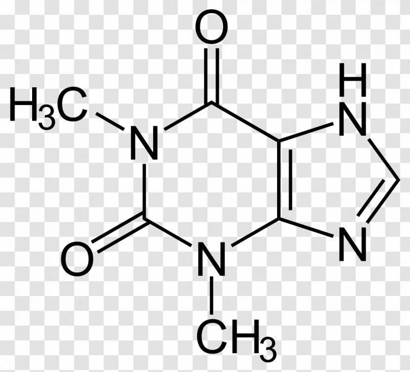 Theophylline Caffeine Xanthine Metilxantina Structure - Flower - Will Sprinkle Transparent PNG