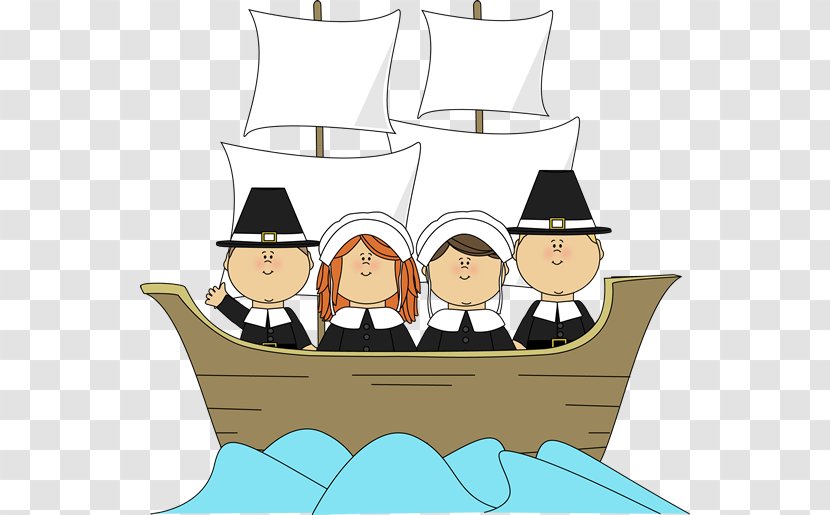 Mayflower II Pilgrims Thanksgiving Clip Art - Document - Silhouttee Cliparts Transparent PNG