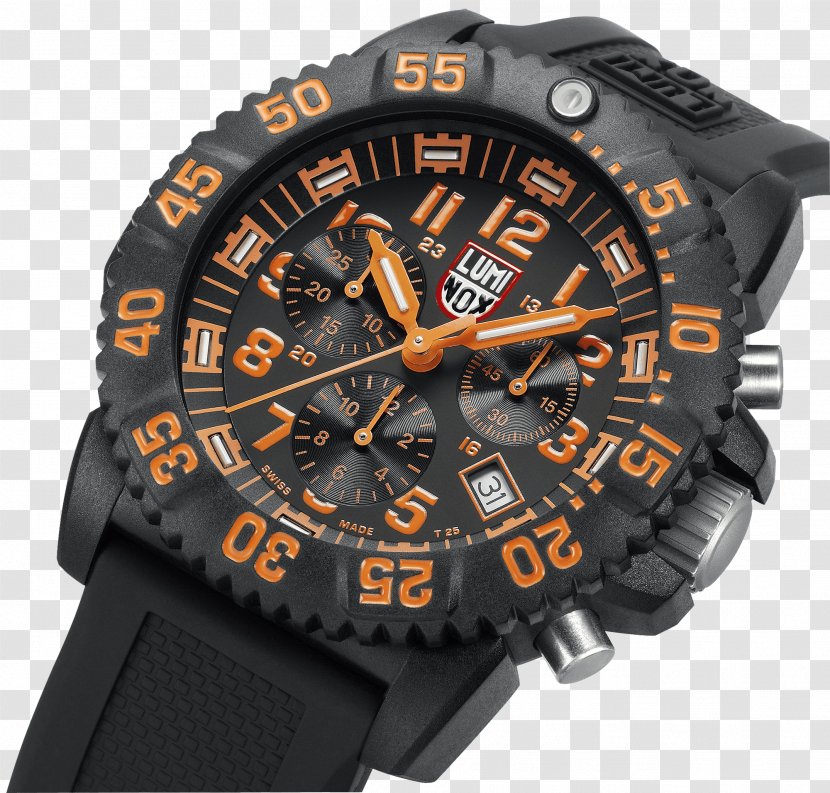 Luminox Navy Seal Colormark 3050 Series Watch Chronograph Chrono 3080 Transparent PNG