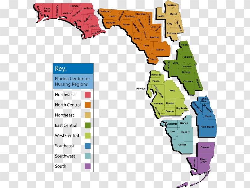 Central Florida Region Alachua County, Map Geography - Text - Geographic Maps Transparent PNG