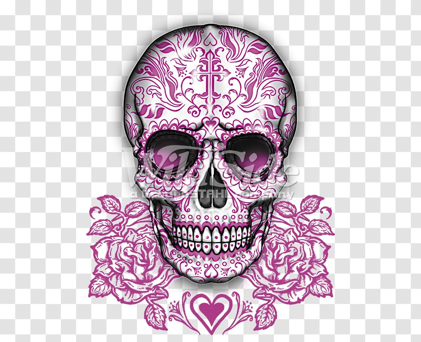 T-shirt Human Skull Symbolism Calavera Rose - Tshirt Transparent PNG