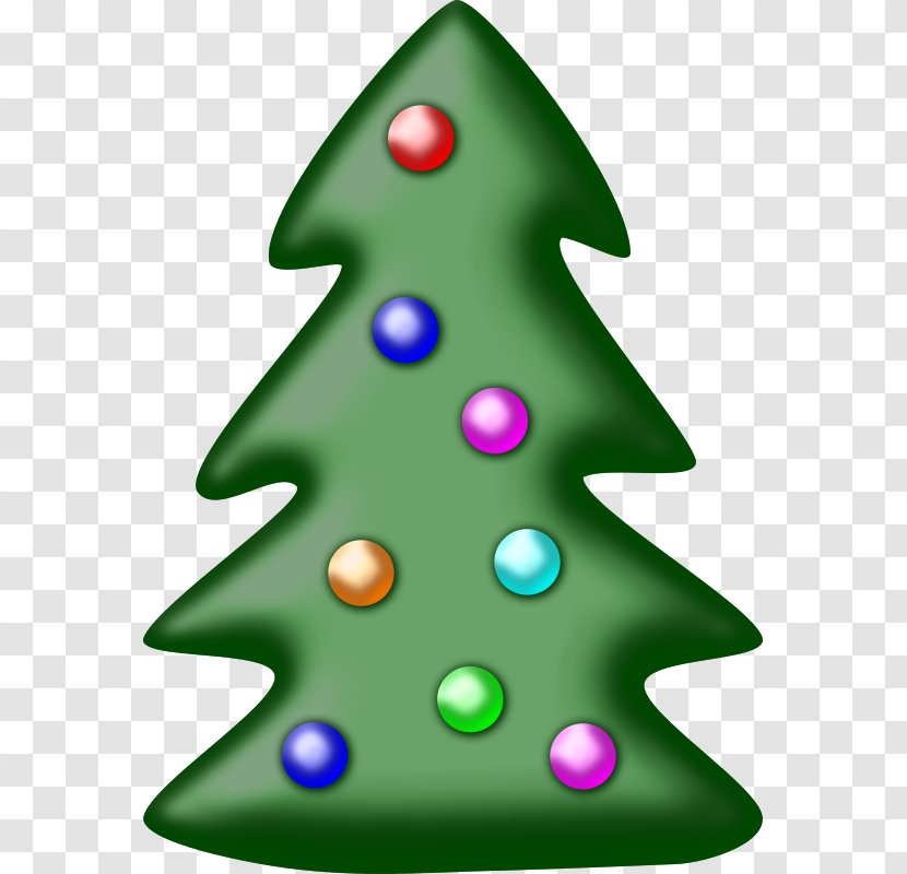 Christmas Tree Clip Art - Green - Vast Clipart Transparent PNG