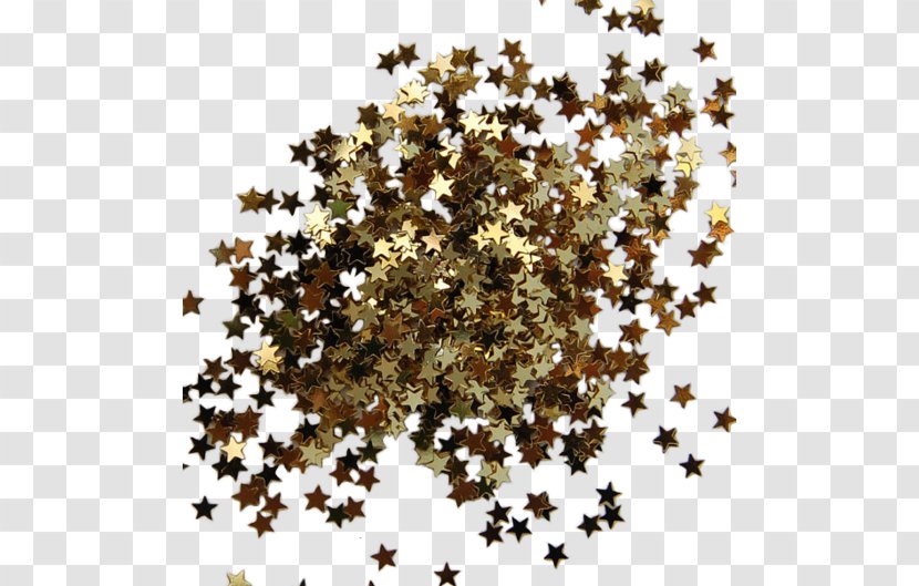 Glitter Star Gold Color Confetti - Green - Eye Brow Transparent PNG