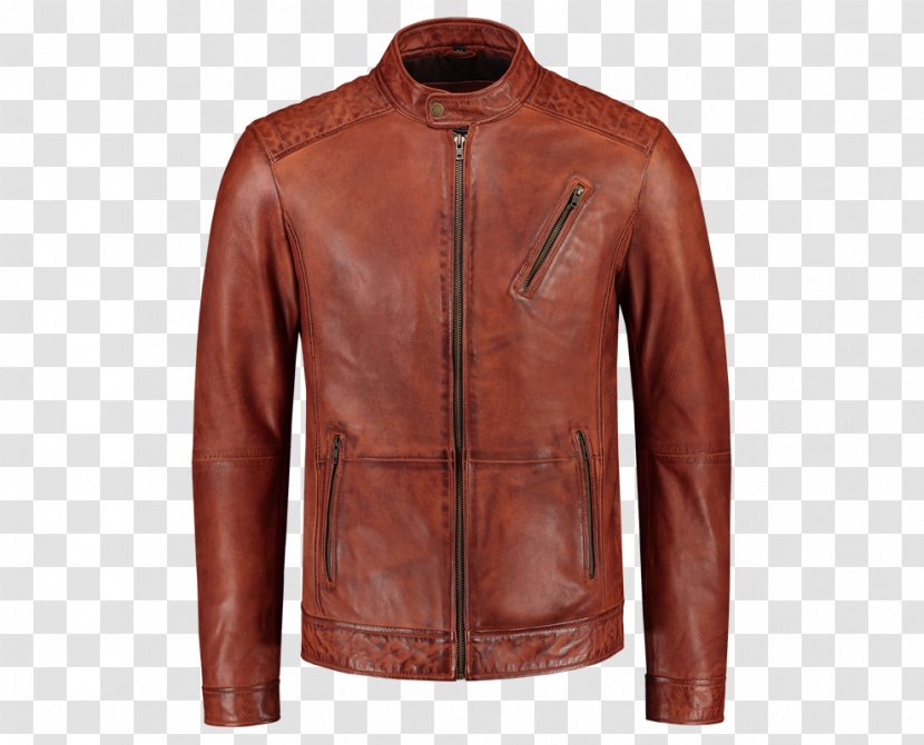 Leather Jacket Brian Epkeen Fashion - Cafe Transparent PNG