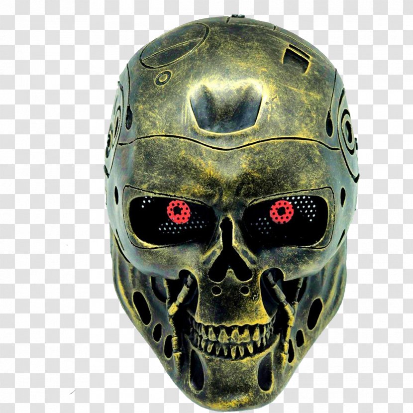Terminator Mask Paintball Airsoft Halloween - Helmet Transparent PNG