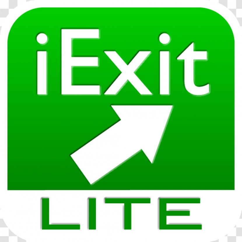 Android US Interstate Highway System Road Trip - Google Play - Exit Transparent PNG