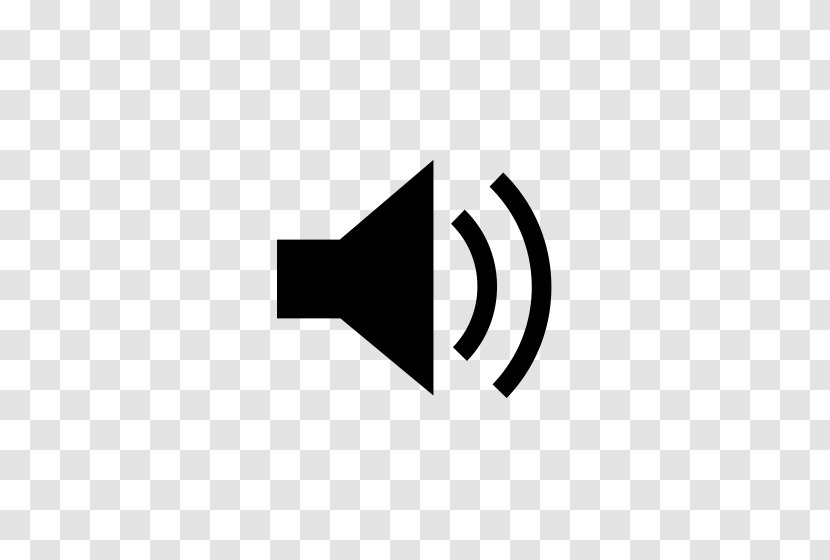 Loudspeaker Symbol - Black And White - Speaker Icon Transparent PNG