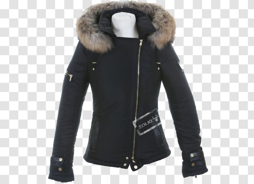 Fur Hoodie Jacket Overcoat - Fashion Transparent PNG