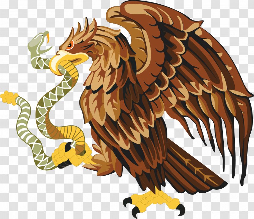 Mexico Snake Bald Eagle Clip Art - Wing Transparent PNG