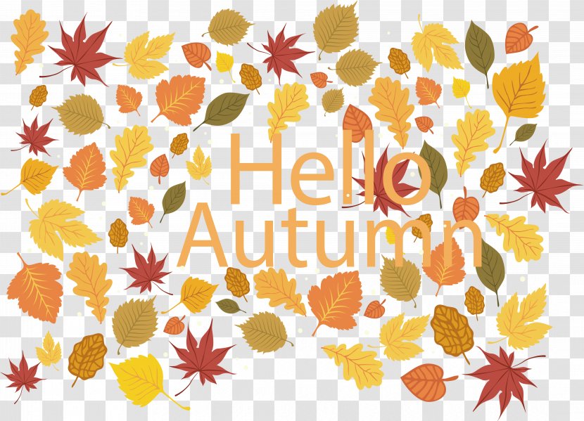 Poster Autumn - Tree - Hello Transparent PNG