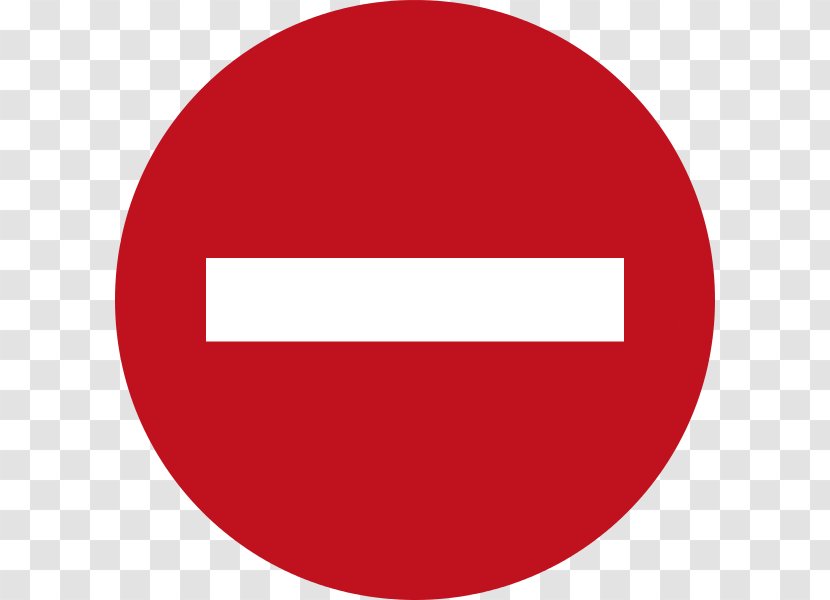 Road Traffic Sign Clip Art - Red Transparent PNG