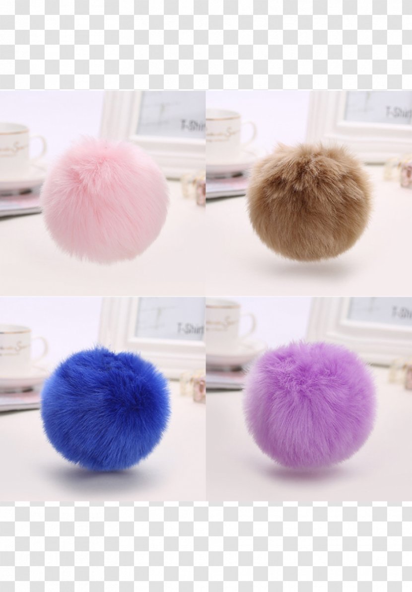 Rex Rabbit Fur Pom-pom Key Chains Handbag - Clothing Accessories Transparent PNG