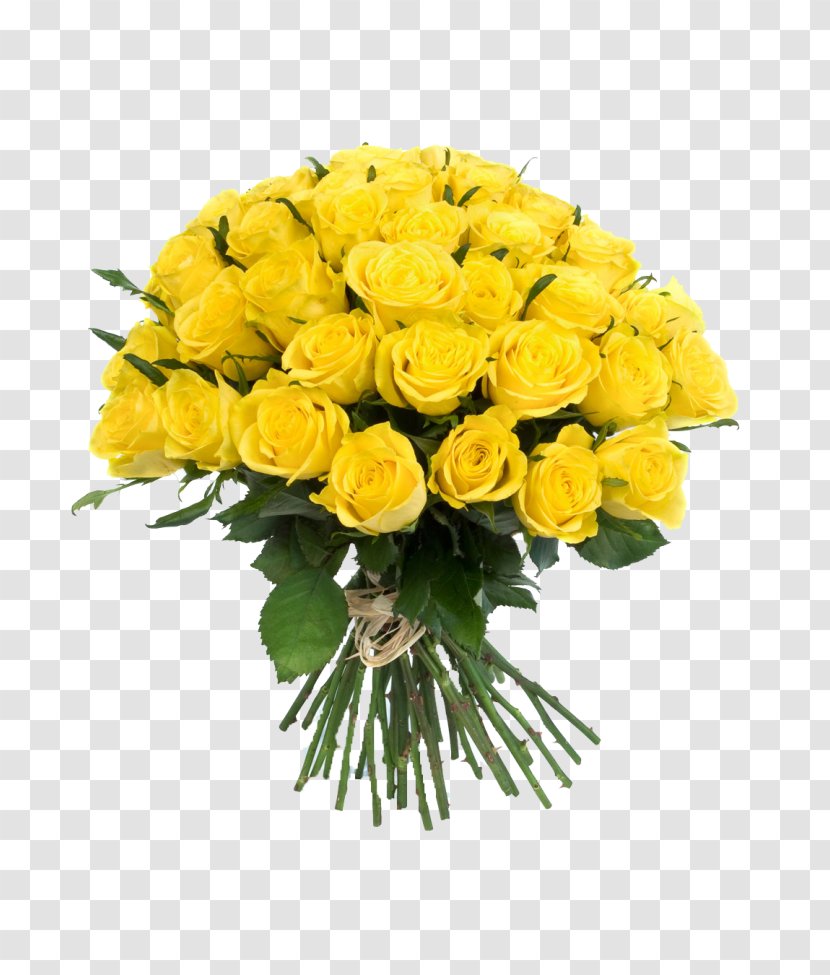 Flower Bouquet Yellow - Plant - Flowers Transparent PNG