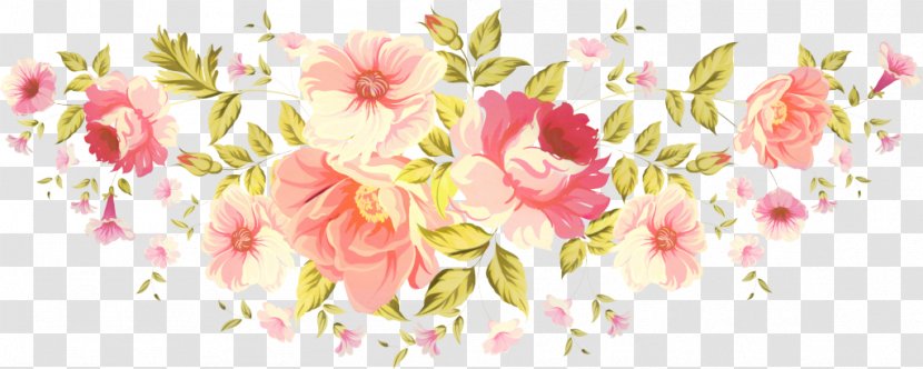 Bouquet Of Flowers Drawing - Cut - Pedicel Blossom Transparent PNG