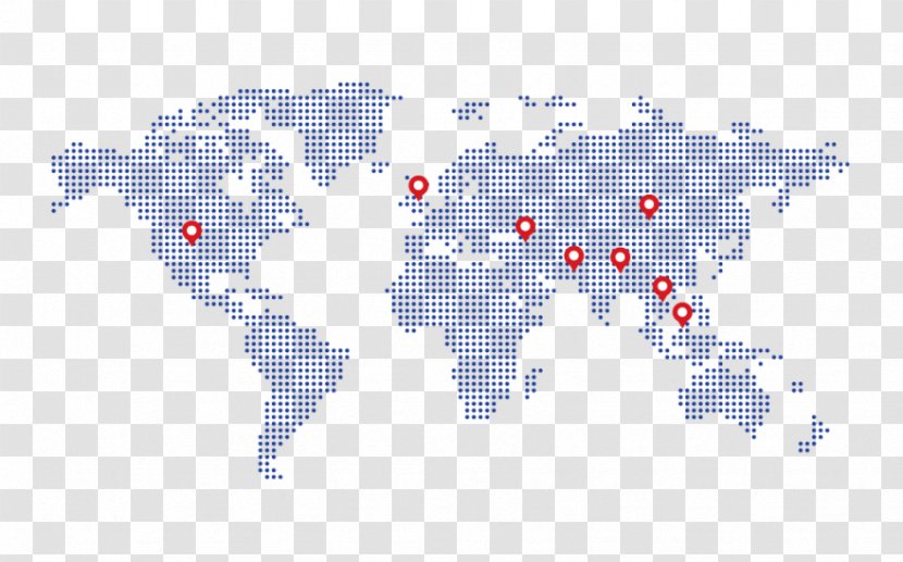 World Map - Blue Transparent PNG