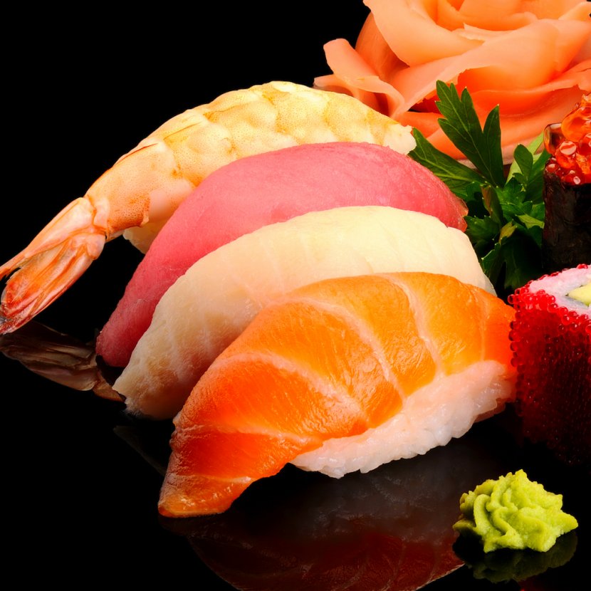 Sushi Japanese Cuisine Caviar Sashimi High-definition Video - Food Transparent PNG
