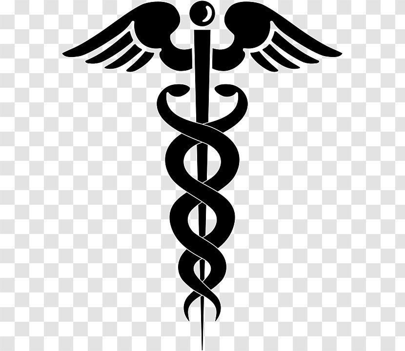 Logo Brand Black And White Blue Pattern - Greek Mythology - Doctor Symbol Caduceus Transparent Transparent PNG