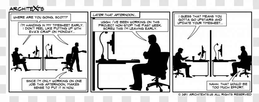 Timesheet Clip Art Paper Attendance Management Computer Software - Funny Teamwork Cartoons Dilbert Transparent PNG