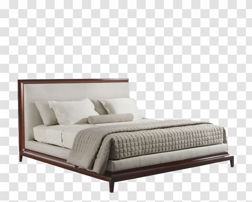 Nightstand Platform Bed Bedroom Furniture - Living Room - Household Material Model,bed Transparent PNG