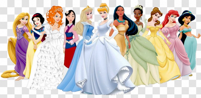 Disney Princess Aurora Belle Rapunzel Tiana - Cartoon Transparent PNG