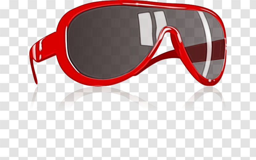 Glasses - Red - Eye Glass Accessory Transparent Material Transparent PNG