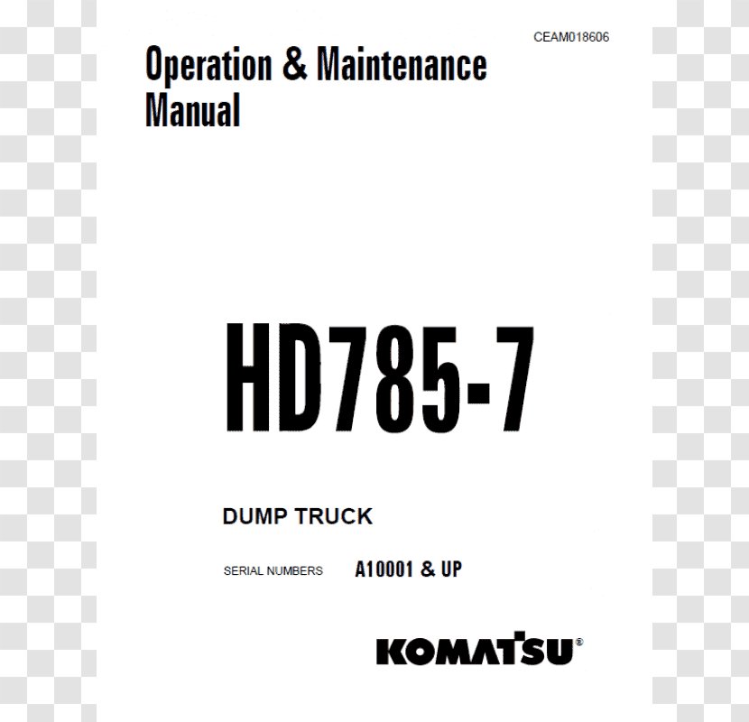 Komatsu Limited Grader Excavator Heavy Machinery Dump Truck Transparent PNG