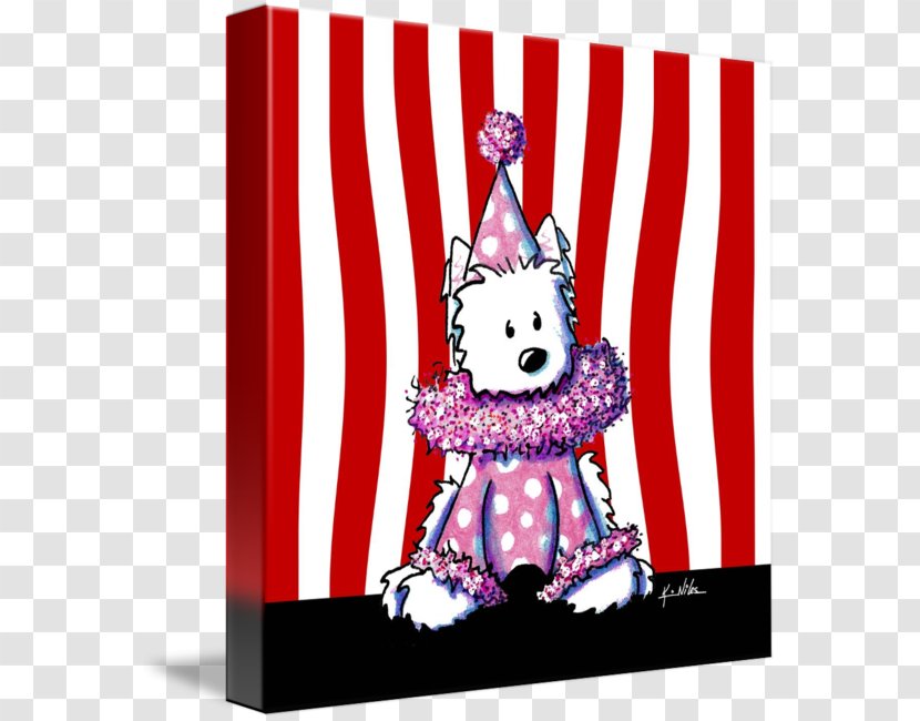 Spoonflower West Highland White Terrier Wallpaper - Cartoon - CIRCUS PINK Transparent PNG