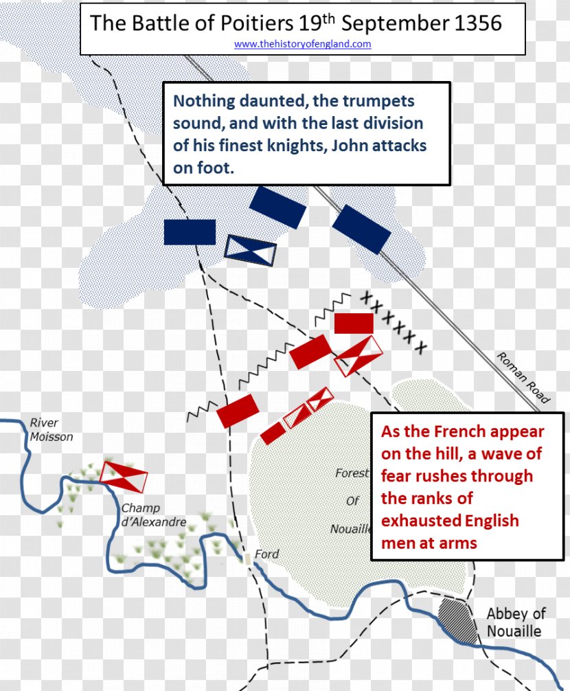 Battle Of Poitiers House Plantagenet 0 History England - Normandy - Cartoon Map Transparent PNG