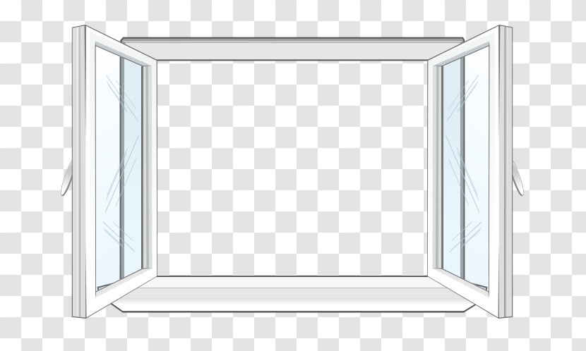 Window Cartoon White - Box - Open Windows On Vector Transparent PNG