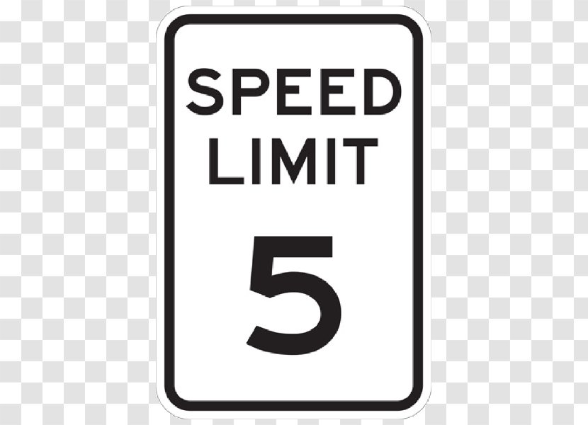 Speed Limit Traffic Sign Manual On Uniform Control Devices Vehicle - Miles Per Hour - Road Transparent PNG