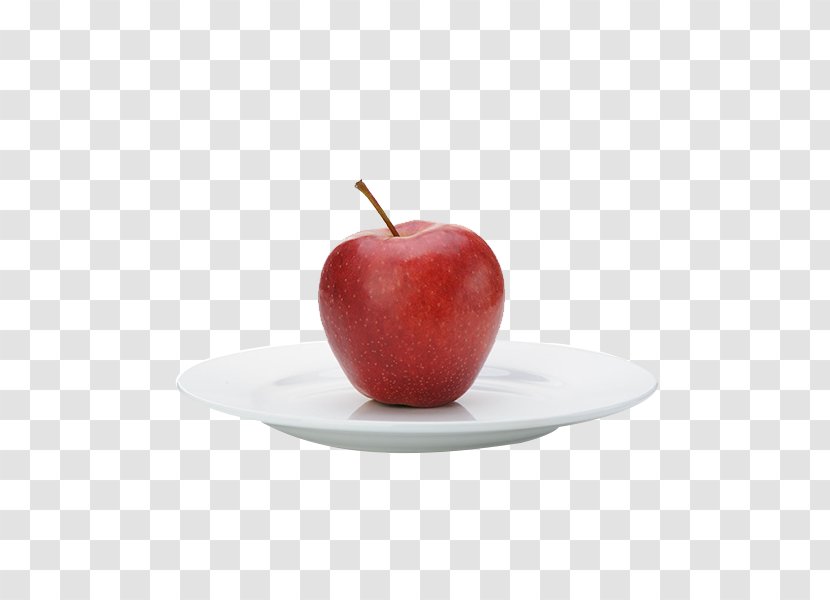 Apple Tableware Red - Plate A Transparent PNG