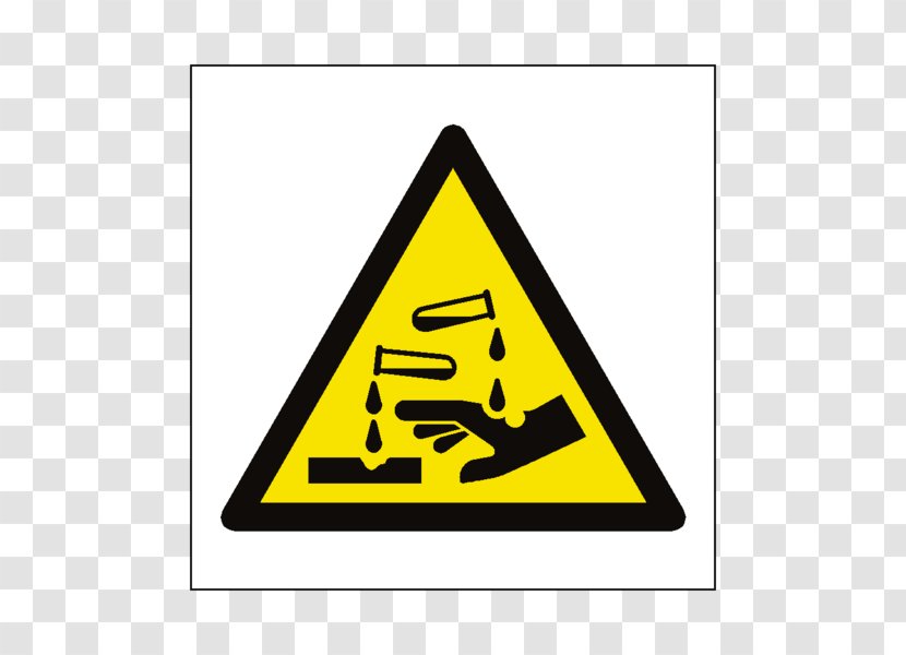 Warning Sign Hazard Safety Risk - Corrosive Substance - Traffic Transparent PNG