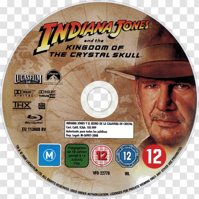 Indiana Jones And The Kingdom Of Crystal Skull Blu-ray Disc Compact Transparent PNG