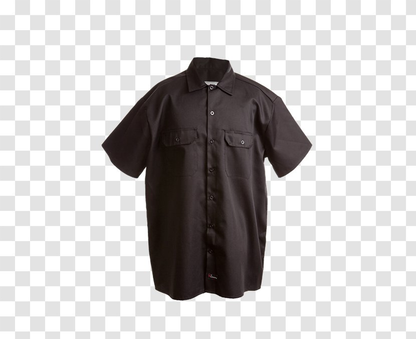 Sleeve Shirt Button Product Barnes & Noble - Black - Work Uniforms Jackets Transparent PNG