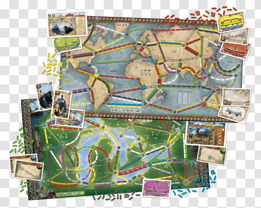 Days Of Wonder Ticket To Ride Series Board Game - Fantasy Flight Games - Black Map Europe Transparent PNG