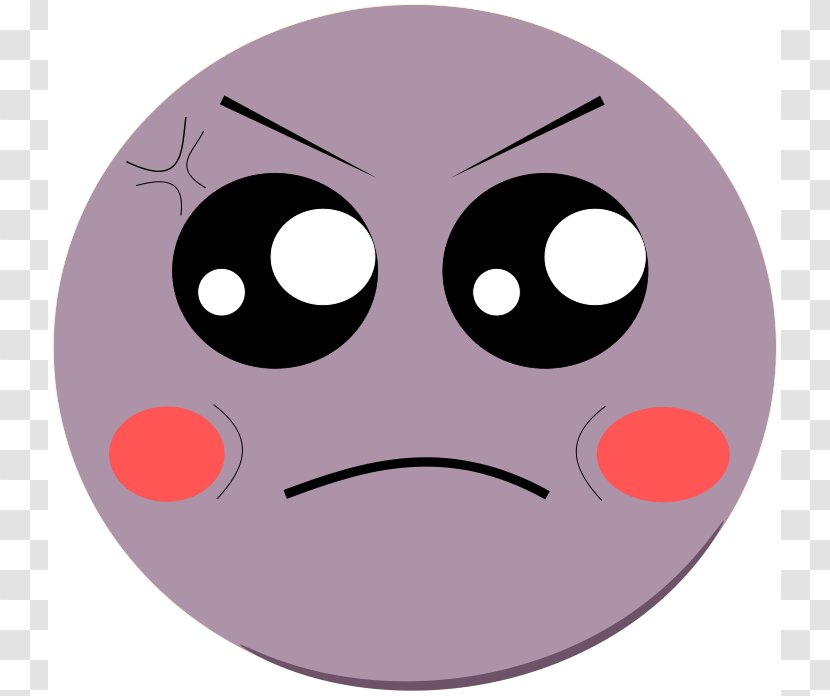 Smiley Face Anger Clip Art - A Mad Transparent PNG