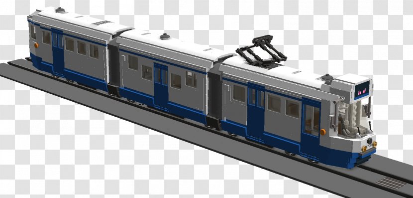 Train Rail Transport Railroad Car Passenger Trolley - Lego Tram Transparent PNG