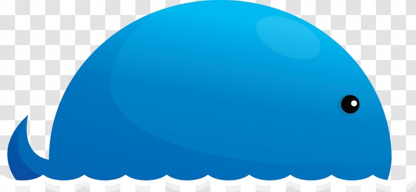 Blue Whale Cartoon Porpoise - Turquoise Transparent PNG