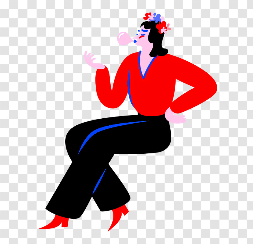 Performing Arts Character Sitting Shoe Transparent PNG