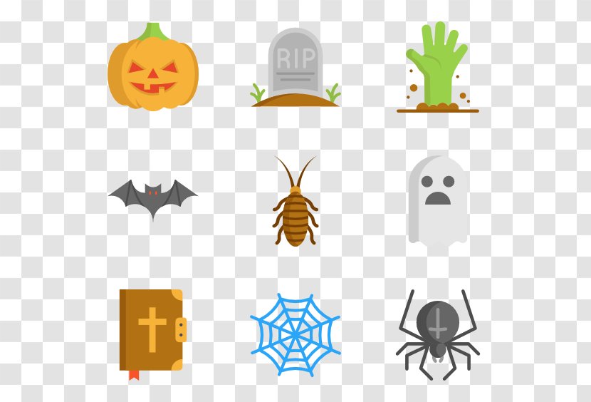 Halloween Clip Art - Horror - Fear Icons Transparent PNG